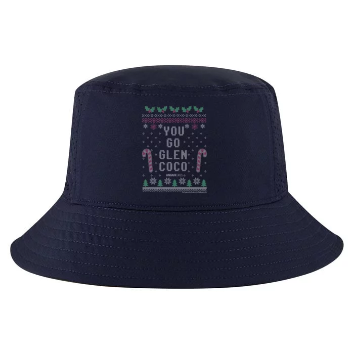 Mean You Go Glen Coco Holly Holiday Pattern Cute Gift Cool Comfort Performance Bucket Hat