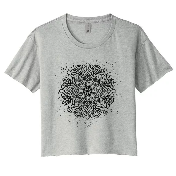 Mandala Yoga Gift For Instructors And Students Gift Women's Crop Top Tee