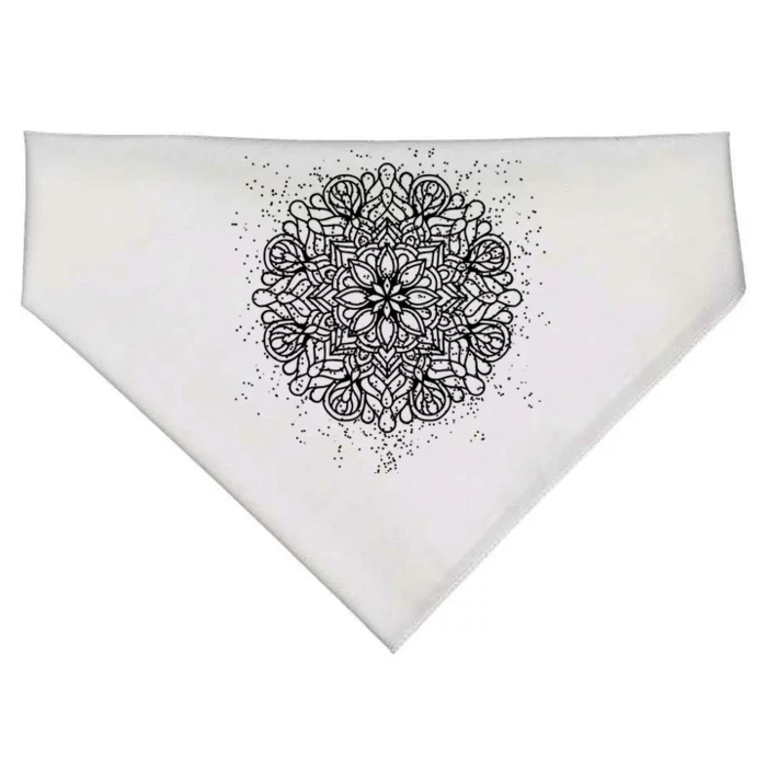 Mandala Yoga Gift For Instructors And Students Gift USA-Made Doggie Bandana