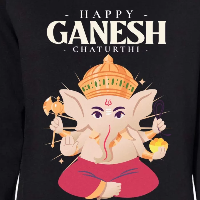 Meditation Yoga Hindu Elephant God Happy Genesh Chaturthi Cute Gift Womens California Wash Sweatshirt