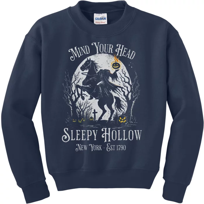 Mind Your Head Sleepy Hollow Headless Horseman Kids Sweatshirt