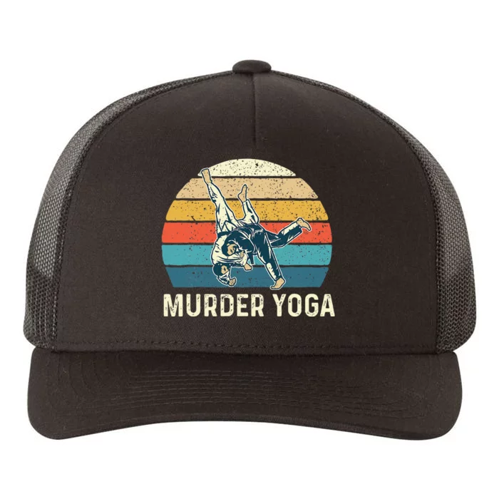 Murder Yoga Jiu Jitsu Grappler Martial Arts Coach BJJ Yupoong Adult 5-Panel Trucker Hat