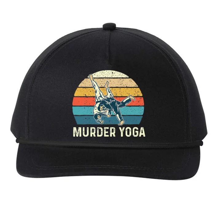 Murder Yoga Jiu Jitsu Grappler Martial Arts Coach BJJ Snapback Five-Panel Rope Hat