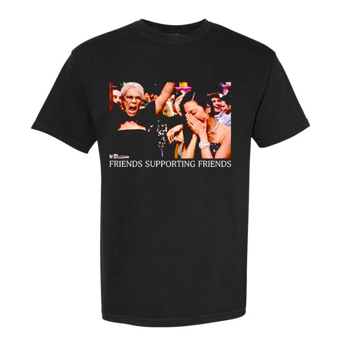 Michelle Yeoh Jamie Lee Curtis Golden Globes Friends Supporting Friends Garment-Dyed Heavyweight T-Shirt