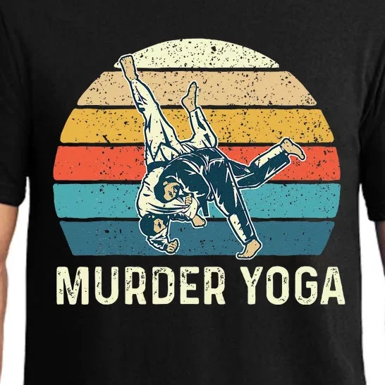 Murder Yoga Jiu Jitsu Grappler Martial Arts Coach BJJ Pajama Set