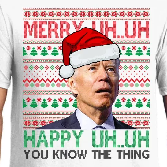 Merry You Know The Thing Funny Joe Biden Christmas Pajama Set