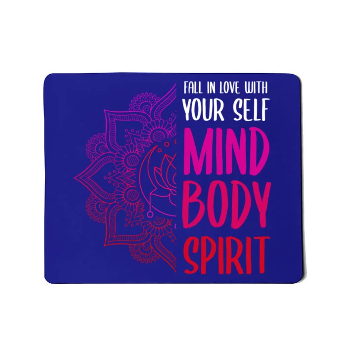 Magic Yoga Love Your Self Meditation Spirit Henna Lotus Gift Mousepad