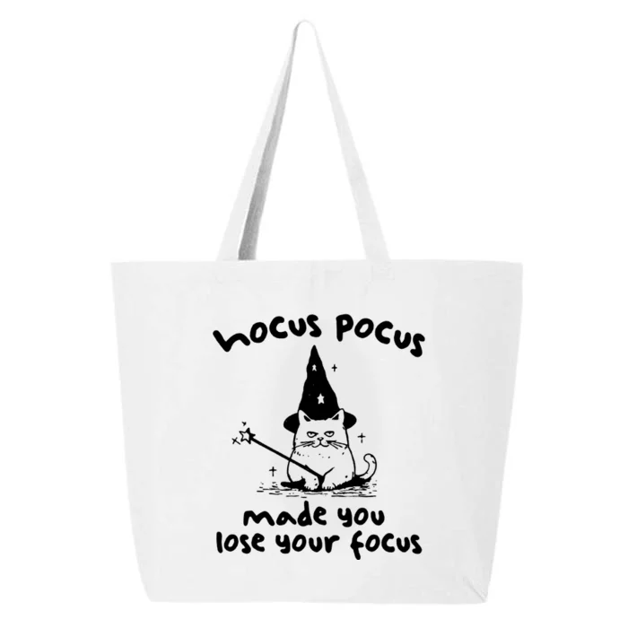 Made You Lose Your Focus Vintage Wizard Cat 25L Jumbo Tote