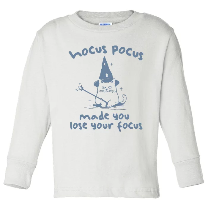 Made You Lose Your Focus Retro Toddler Long Sleeve Shirt