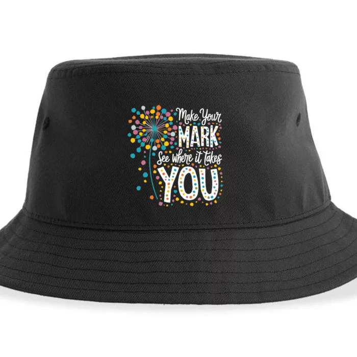 Make Your Mark Happy Dot Day 2024 Dandelion Sustainable Bucket Hat