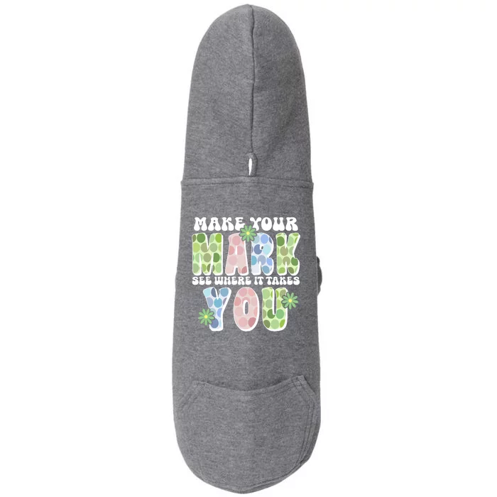 Mark Your Mark See Where It Takes You Dot Day Doggie 3-End Fleece Hoodie