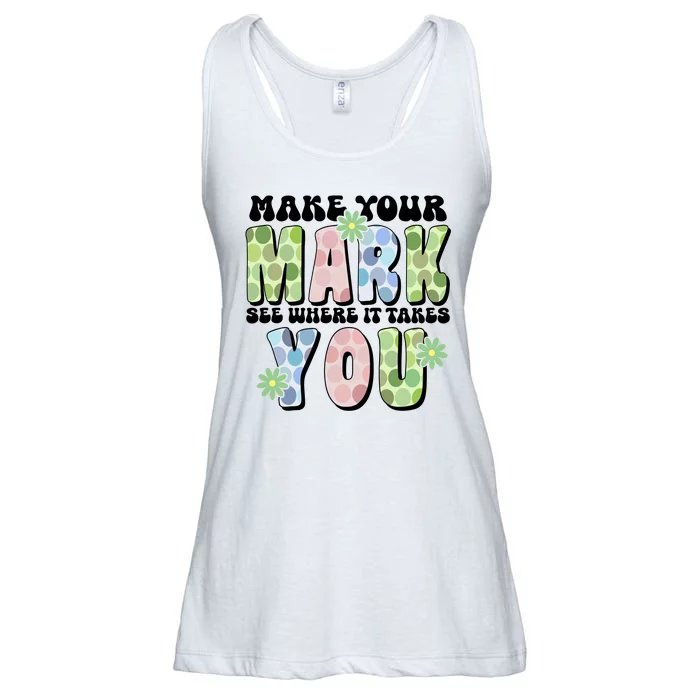 Mark Your Mark See Where It Takes You Dot Day Ladies Essential Flowy Tank