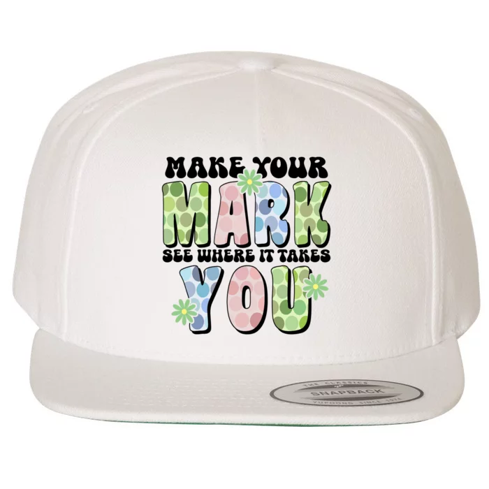 Mark Your Mark See Where It Takes You Dot Day Wool Snapback Cap