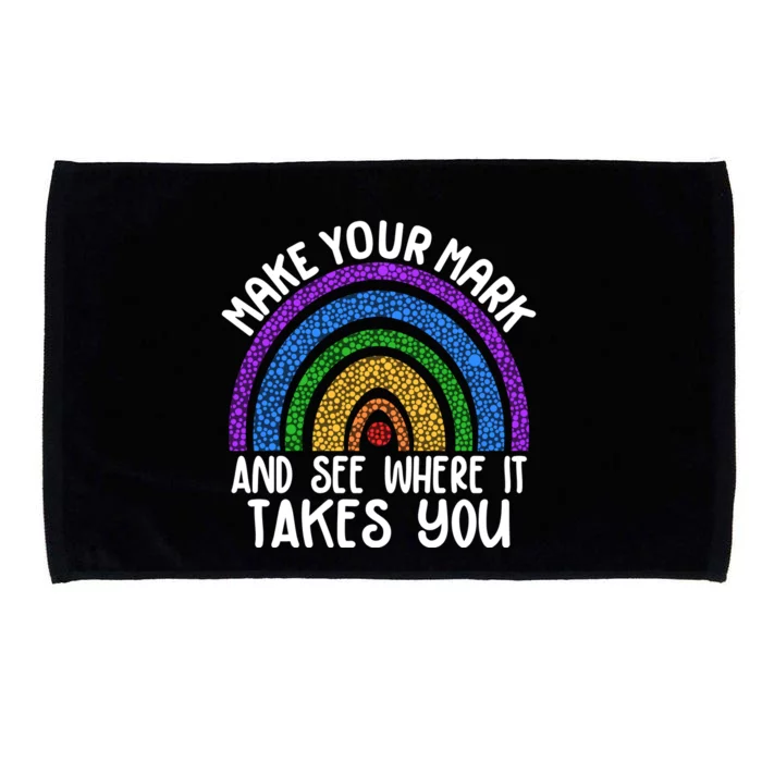 Make Your Mark And See Where It Takes You International Dot Day Microfiber Hand Towel