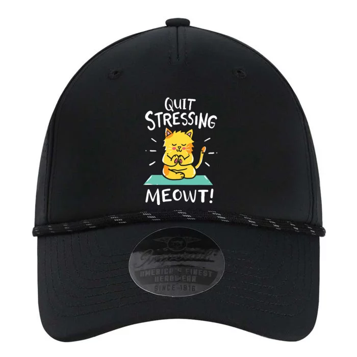 Meditation Yoga Meowt Cat Funny Cute Esoteric Gift Performance The Dyno Cap