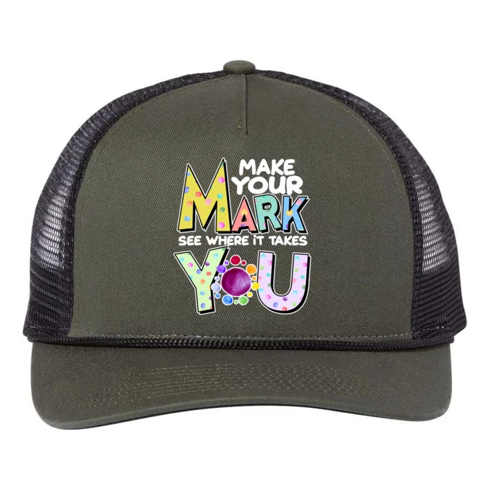 Make Your Mark See Where It Takes You Retro Rope Trucker Hat Cap