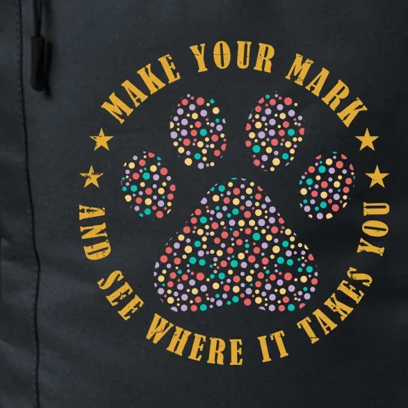 Make Your Mark Dot Day Paw Print Daily Commute Backpack