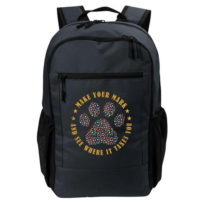 Make Your Mark Dot Day Paw Print Daily Commute Backpack