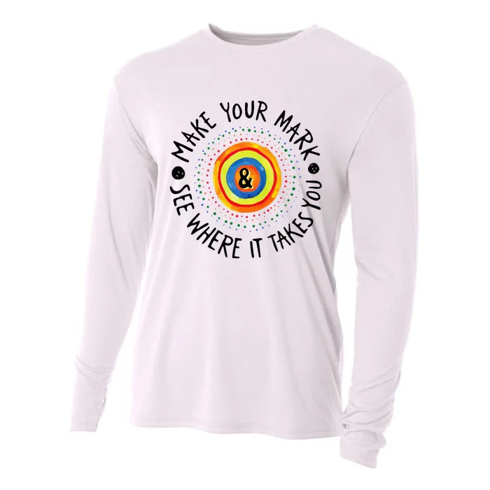 Make Your Mark International Dot Day Colorful Cooling Performance Long Sleeve Crew