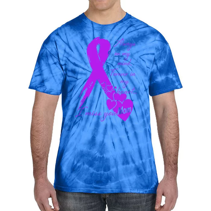 Missing You Mom My Guardian Angel Memorial Day Gift Tie-Dye T-Shirt