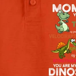 Mommy You're My Favorite Dinosaur You Are As Strong As Dino Gift Dry Zone Grid Performance Polo