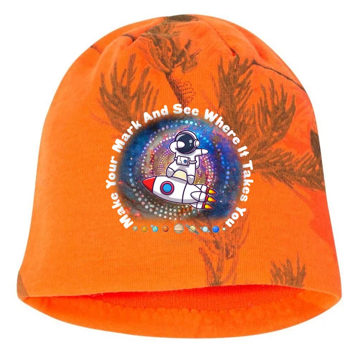 Mark Your Mark And See Where It Takes You International Dot Day Space Astronaut Kati - Camo Knit Beanie