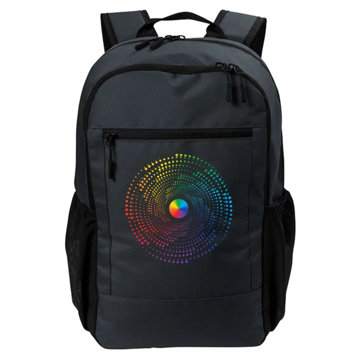 Make Your Mark International Dot Day Rainbow Polka Dot Swirl Daily Commute Backpack