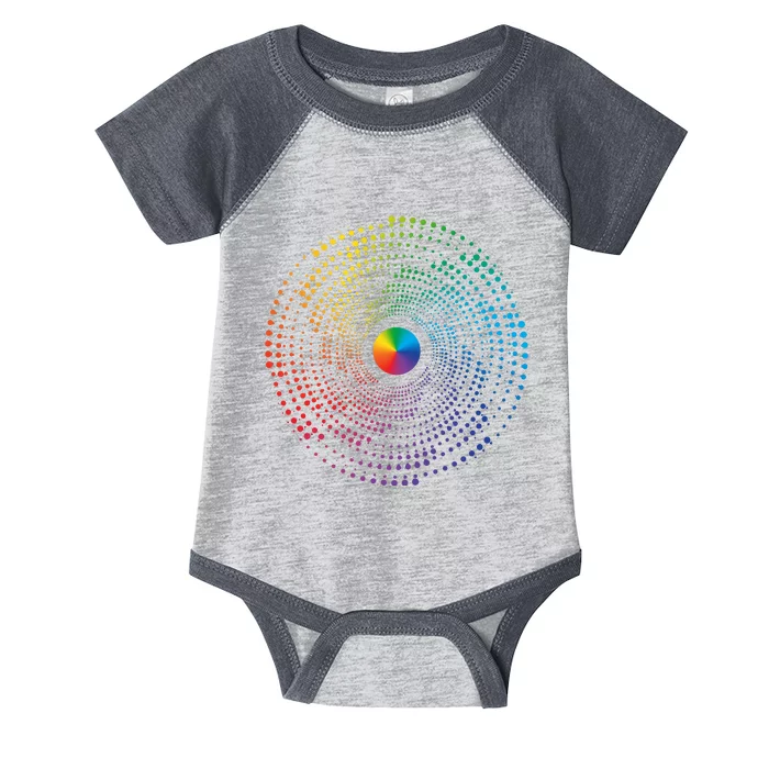 Make Your Mark International Dot Day Rainbow Polka Dot Swirl Infant Baby Jersey Bodysuit