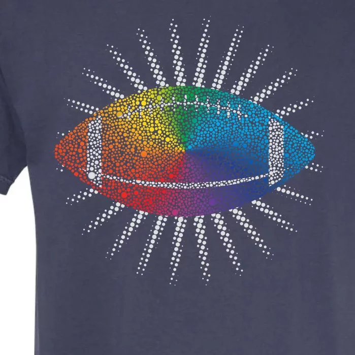 Make Your Mark International Dot Day Rainbow Football Garment-Dyed Heavyweight T-Shirt