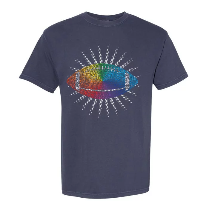 Make Your Mark International Dot Day Rainbow Football Garment-Dyed Heavyweight T-Shirt