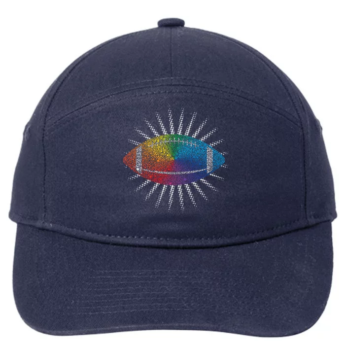 Make Your Mark International Dot Day Rainbow Football 7-Panel Snapback Hat