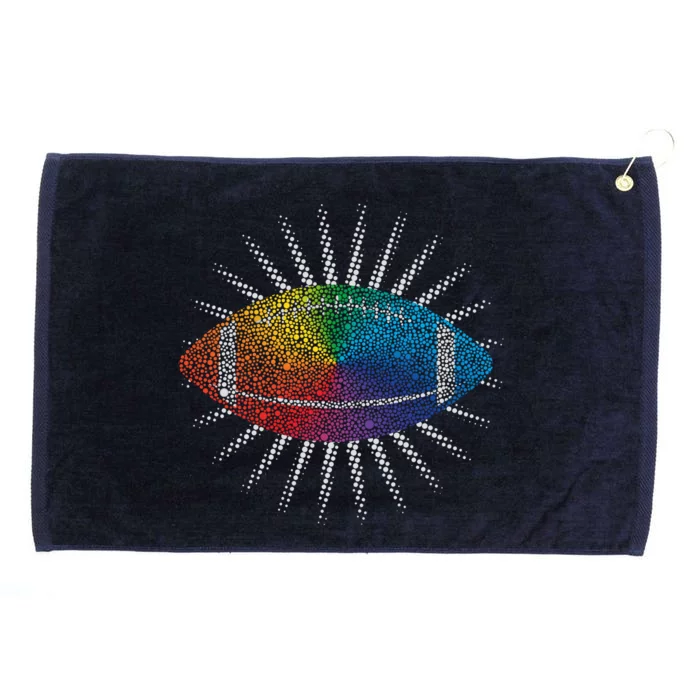 Make Your Mark International Dot Day Rainbow Football Grommeted Golf Towel