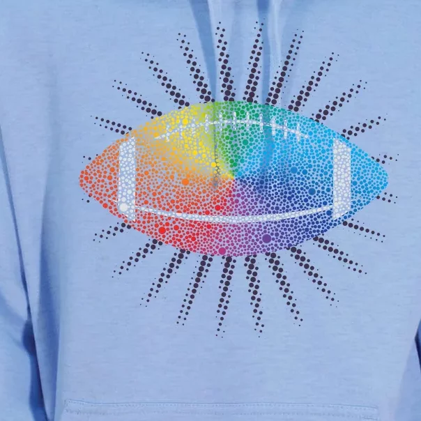 Make Your Mark International Dot Day Rainbow Football Unisex Surf Hoodie