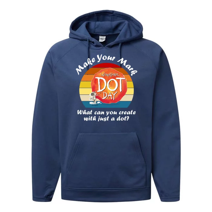 Make Your Mark International Dot Day What You Can Create Performance Fleece Hoodie