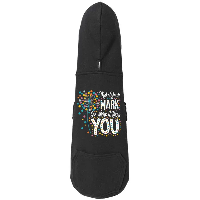 Make Your Mark Happy Dot Day 2024 Dandelion Doggie 3-End Fleece Hoodie