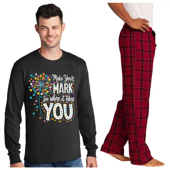 Make Your Mark Happy Dot Day 2024 Dandelion Long Sleeve Pajama Set