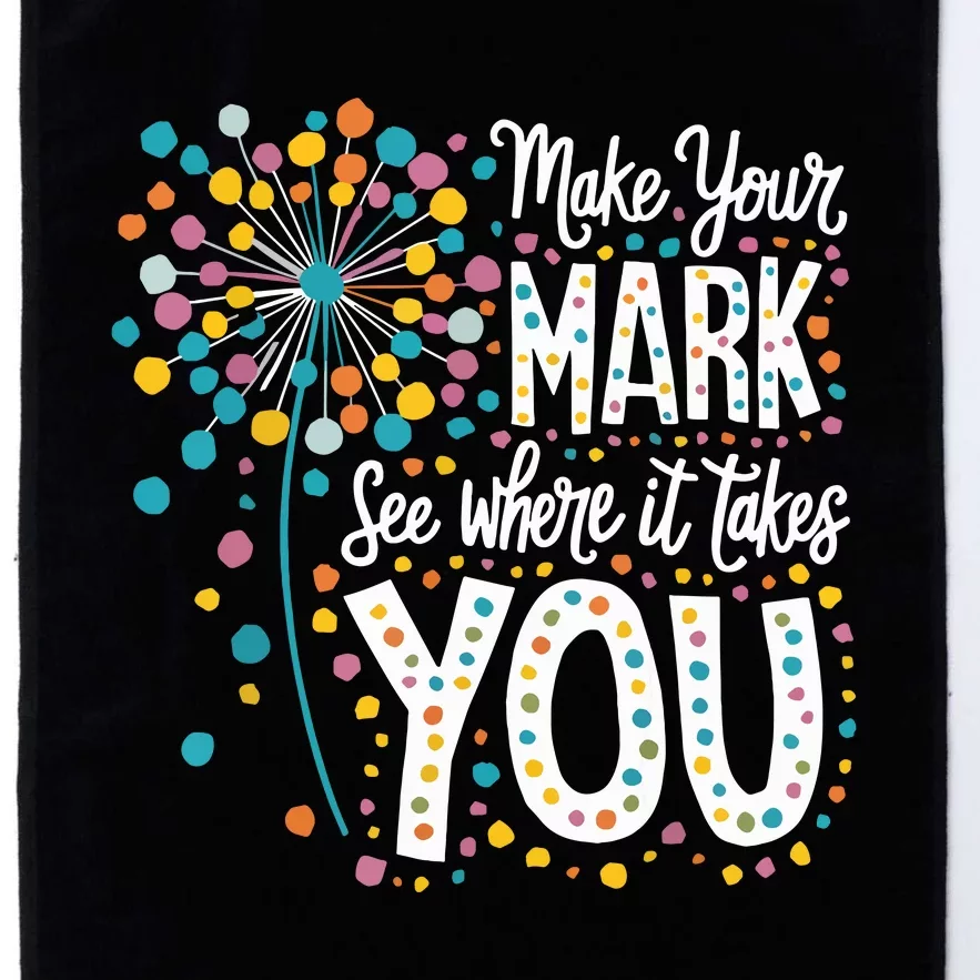 Make Your Mark Happy Dot Day 2024 Dandelion Platinum Collection Golf Towel