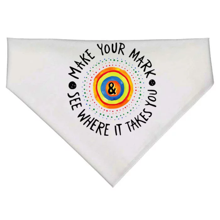 Make Your Mark International Dot Day Colorful USA-Made Doggie Bandana