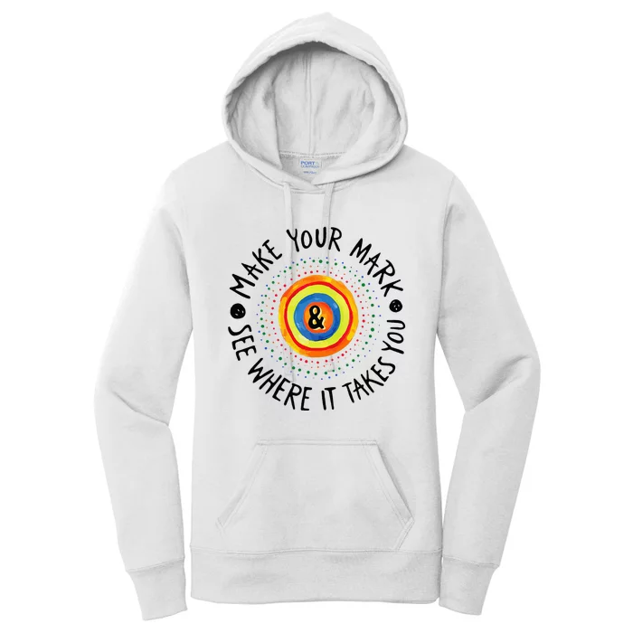 Make Your Mark International Dot Day Colorful Women's Pullover Hoodie