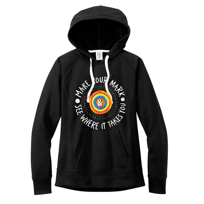 Make Your Mark International Dot Day Girl Boy Colorful Women's Fleece Hoodie