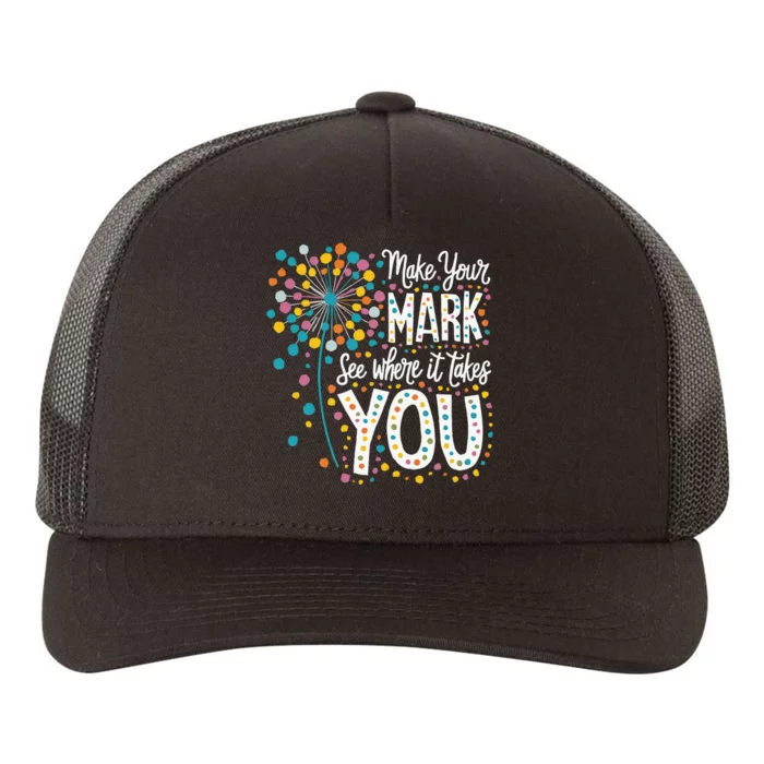 Make Your Mark Happy Dot Day 2024 Dandelion Yupoong Adult 5-Panel Trucker Hat