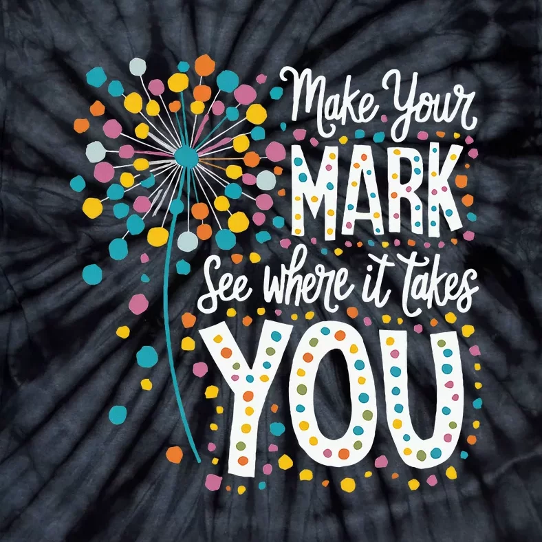 Make Your Mark Happy Dot Day 2024 Dandelion Tie-Dye T-Shirt