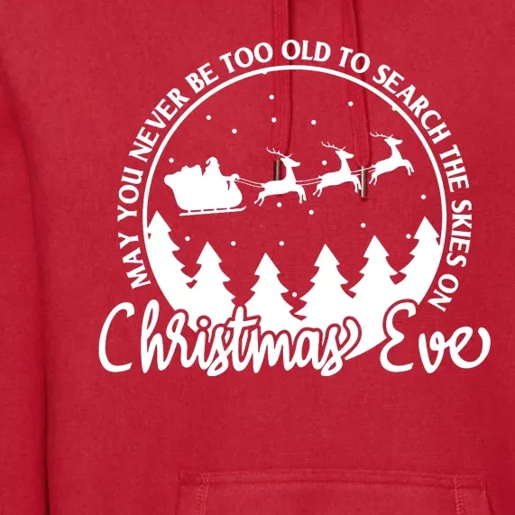 May You Never Be Too Old To Search The Skies On Christmas Eve Premium Hoodie