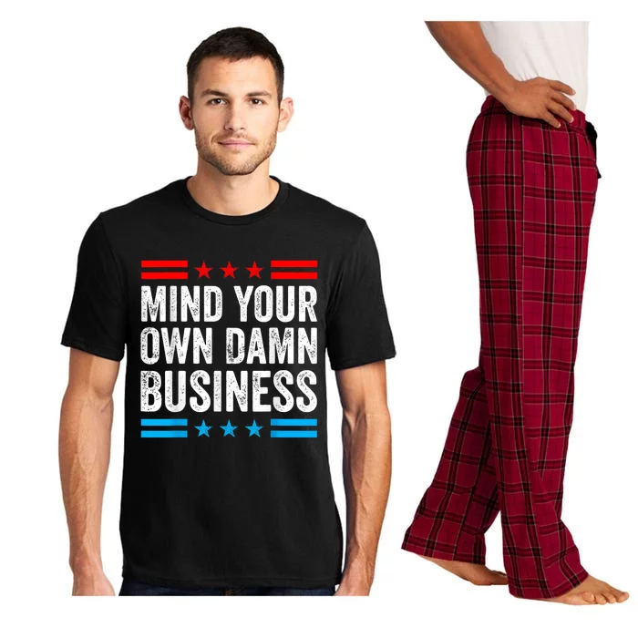 Mind Your Own Damn Business Pajama Set