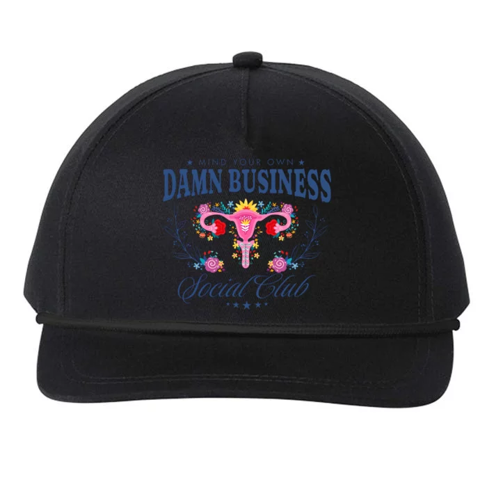 Mind Your Own Damnn Business Social Club Snapback Five-Panel Rope Hat