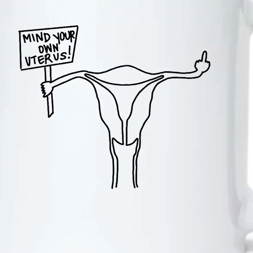 Mind Your Own Uterus Rights Feminist Black Color Changing Mug