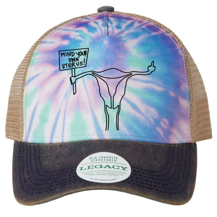 Mind Your Own Uterus Rights Feminist Legacy Tie Dye Trucker Hat