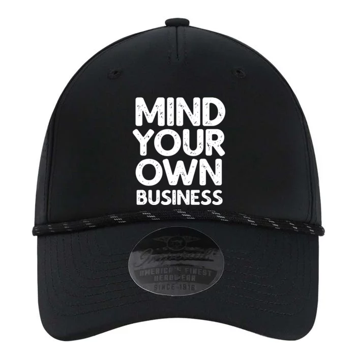 Mind Your Own Business Vintage Gift Performance The Dyno Cap