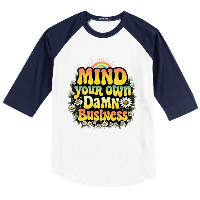 Mind Your Own Damn Business Election Day 2024 Kamala Harris Baseball Sleeve Shirt