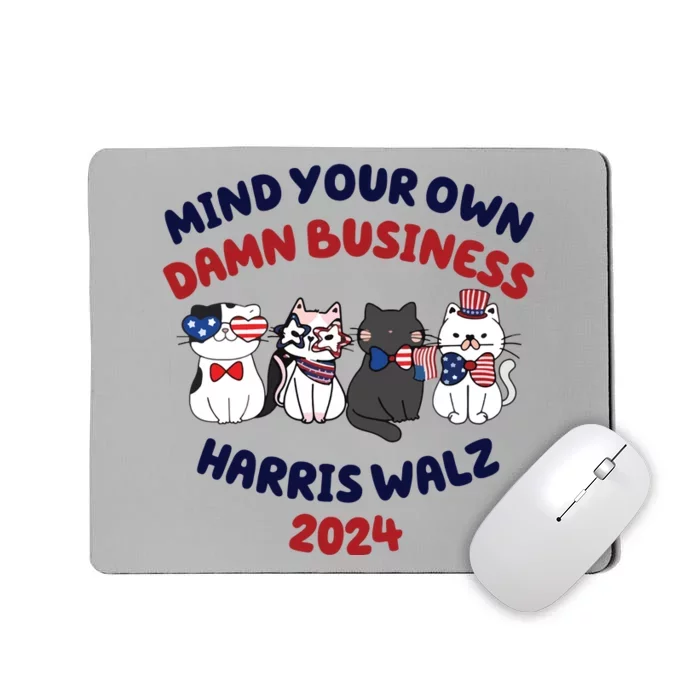 Mind Your Own Damn Business Tim Walz Golden Rule Mousepad